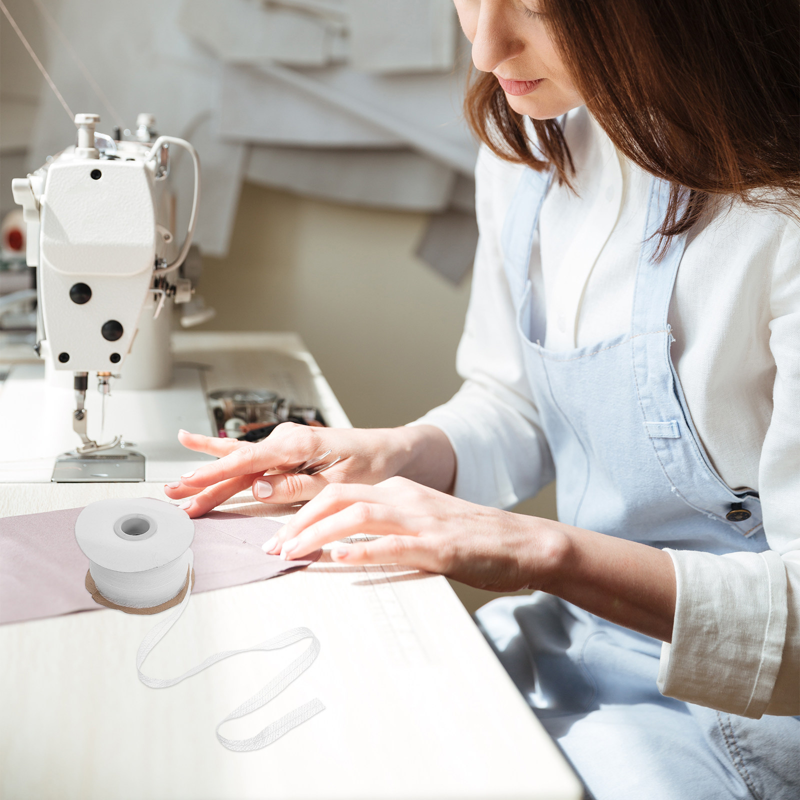 Interfacing Iron On - Elyaf Bileşenli Arayüz Kumaş Rulosu, Dokumasız
