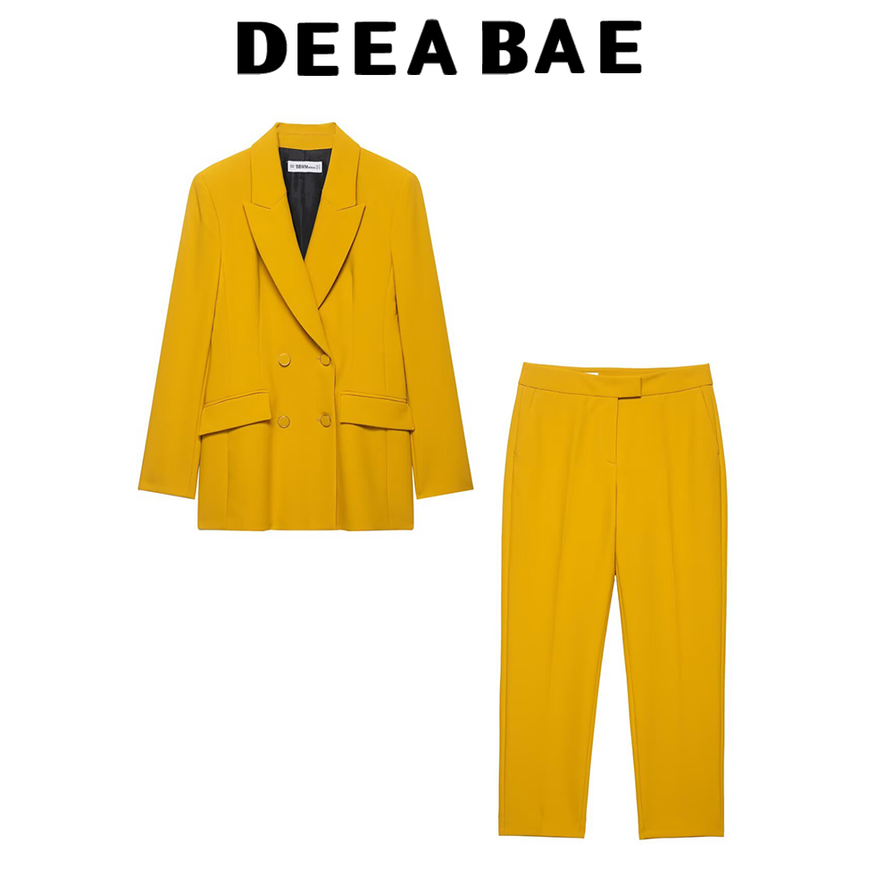 Shoulder Pad Set In - DEEABAE Yaka detaylı uzun kollu, omuz