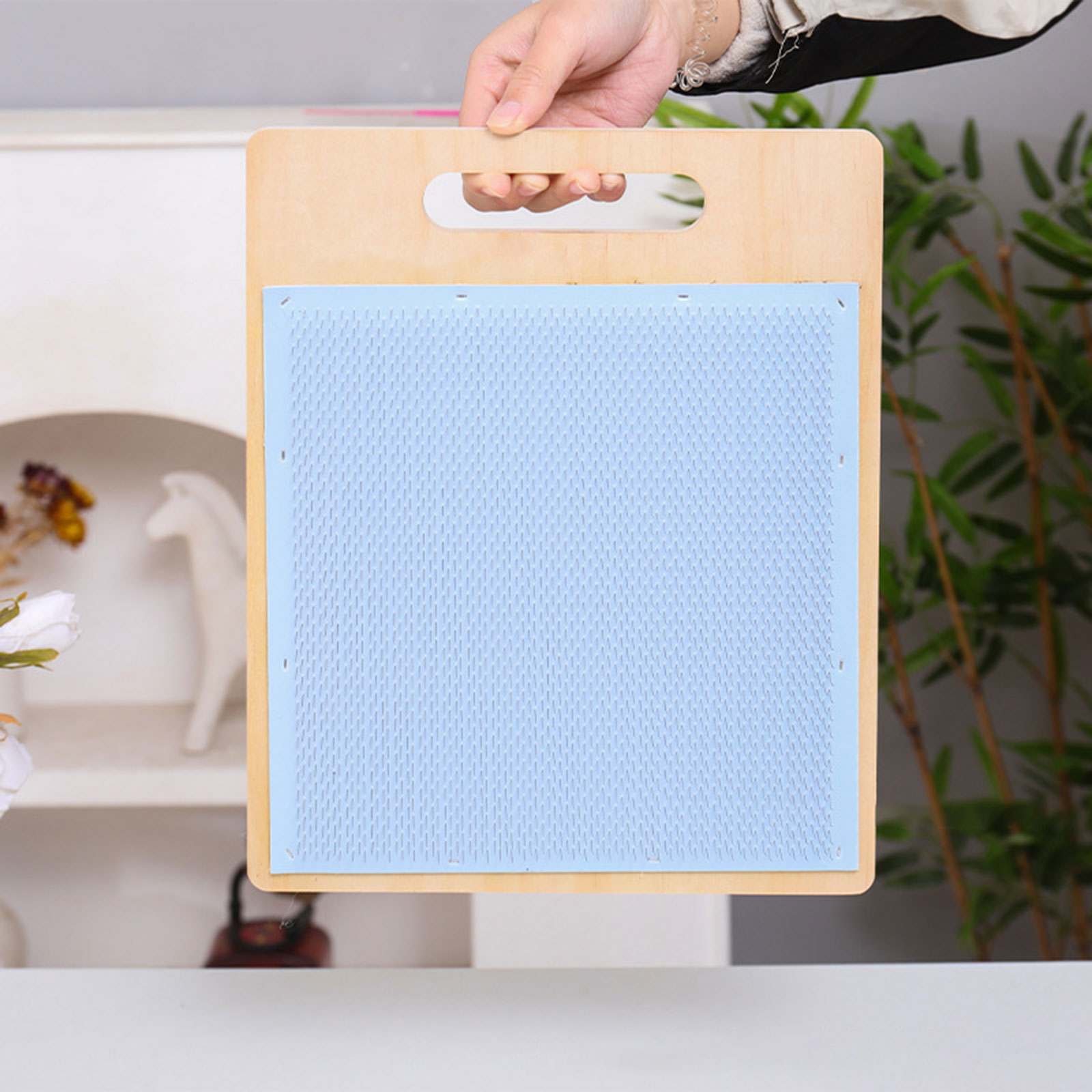 Textile Sewing Support - Yün Karıştırma Tahtası Ahşap Yün Karıştırma