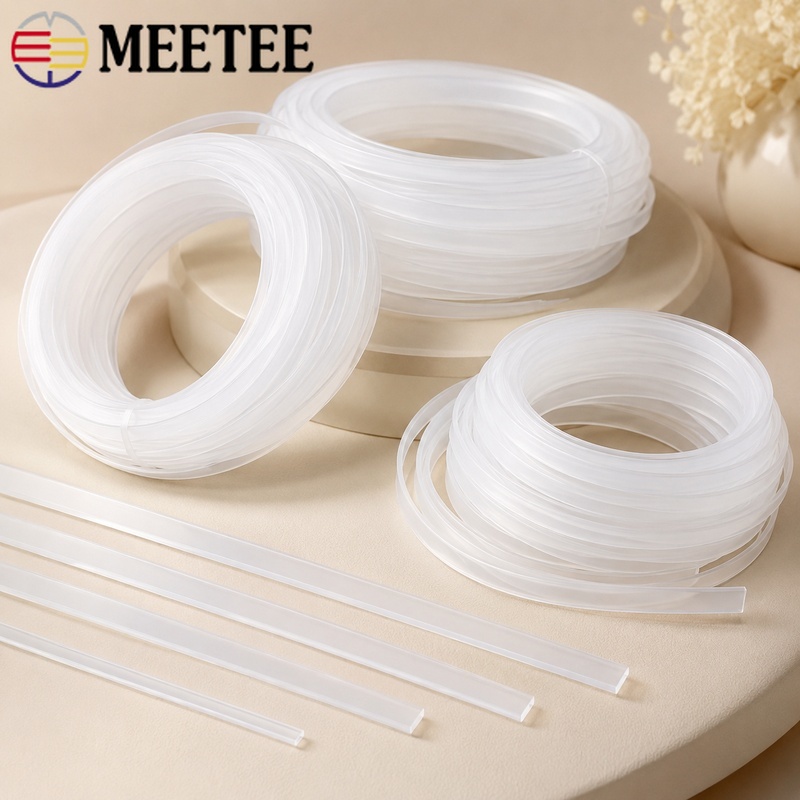 Textile Sewing Support - 20M 4-12mm Şeffaf Plastik Korse Balenli