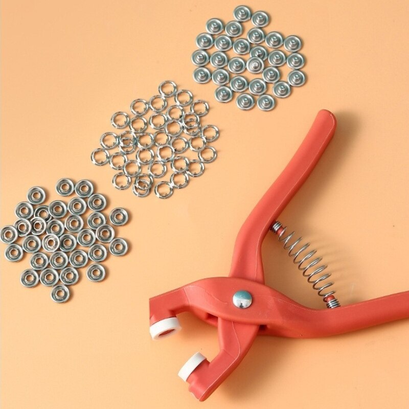 Textile Sewing Kit - 50 takım 9.5MM beş çene toka