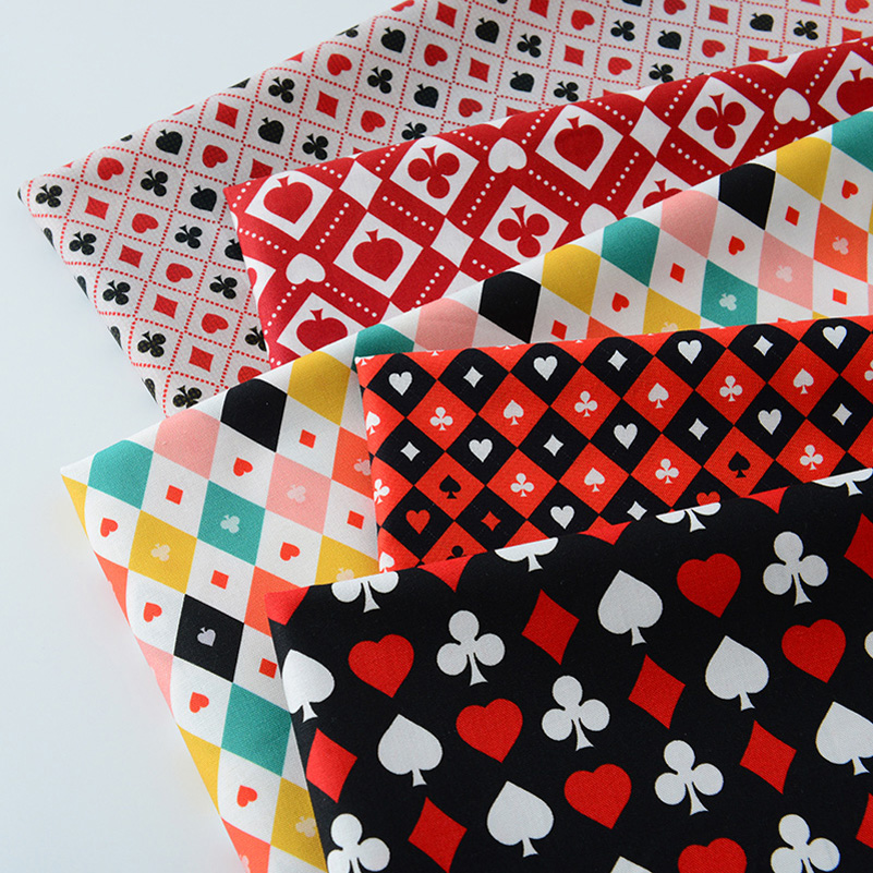 Sewing By - Ins Poker Elemanı Pamuk Dijital Baskı
