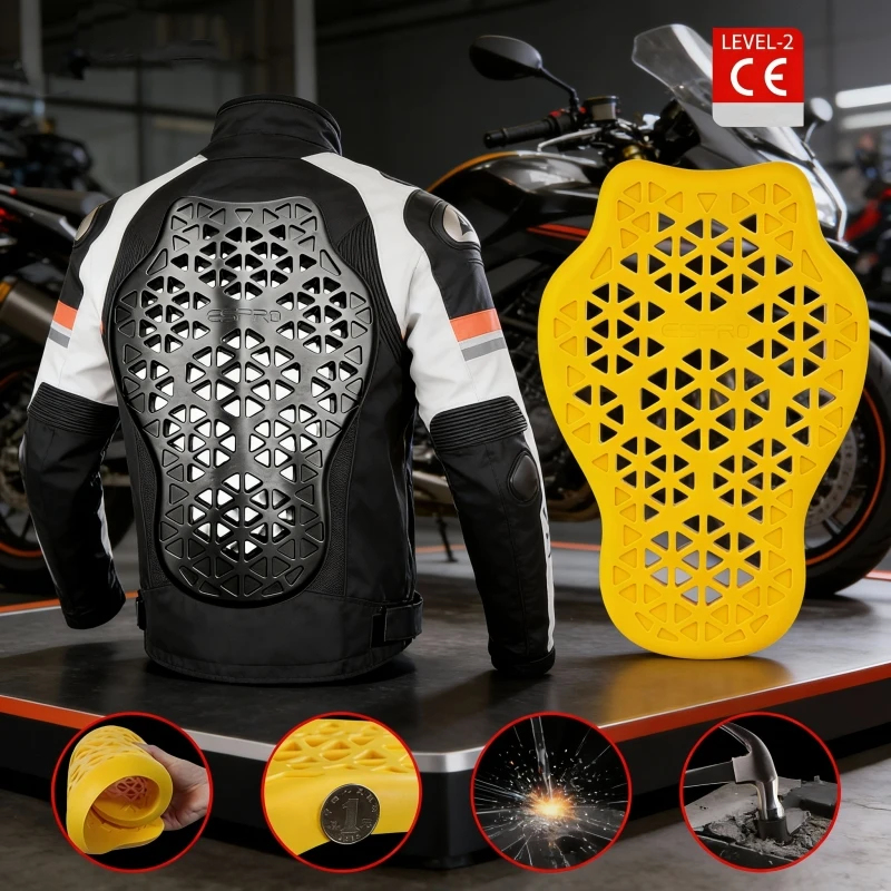 Shoulder Pad Set In - Motosiklet Koruyucu Ekipman Seti: Sırt, Omuz,