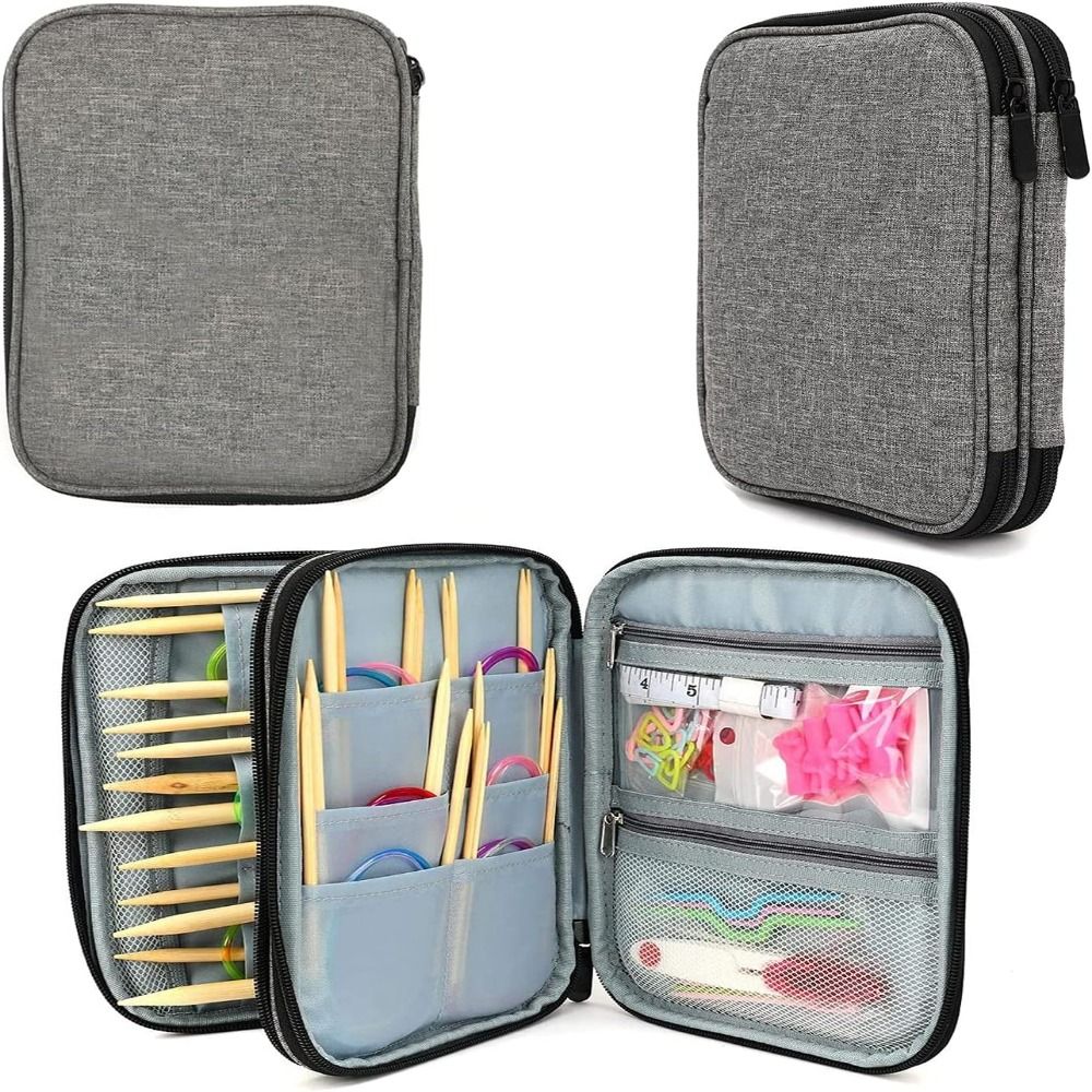Textile Sewing Kit - Örgü iğnesi durumda, taşınabilir tığ iğne
