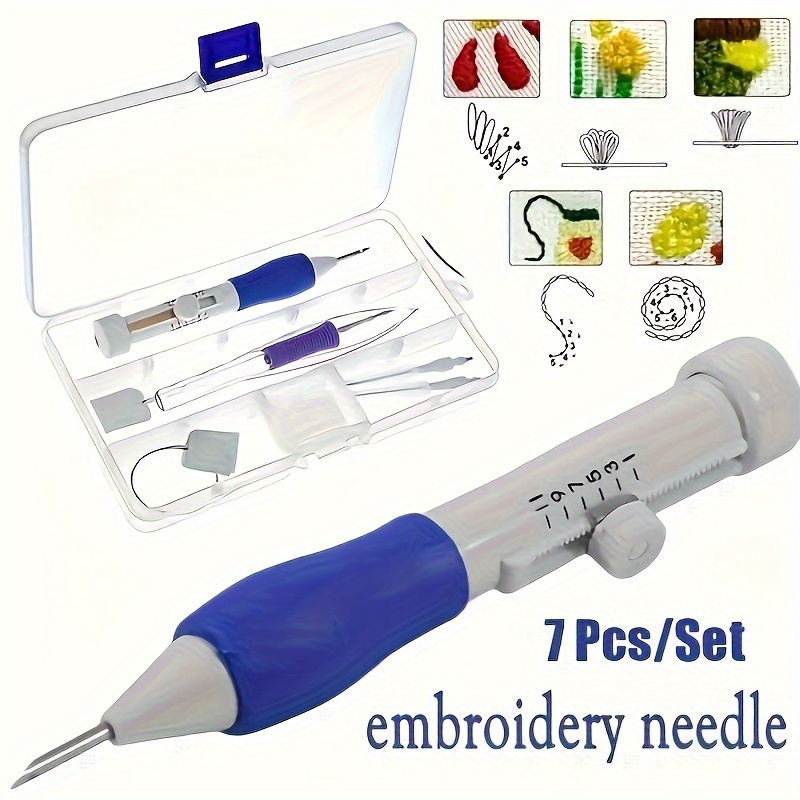 Textile Sewing Kit - 7 Parçalı Nakış İğnesi Dikiş Aleti