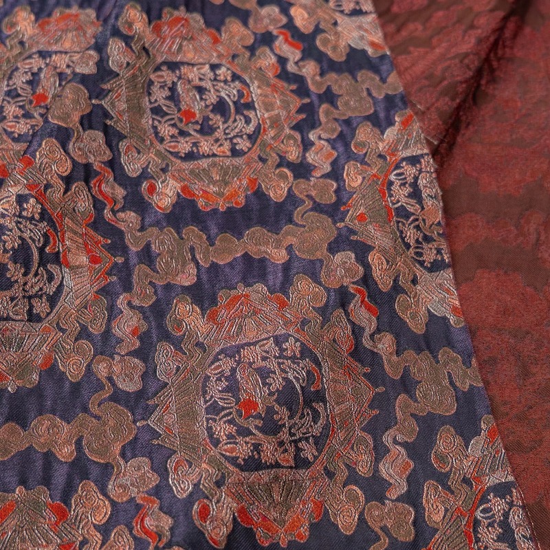 Mor Kırmızı Rayon Çiçek Jakarl - Sewing Fabric incelemesi ve fiyatı