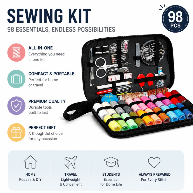 68/98PCS Dikiş Aksesuarları Al - Sewing By incelemesi ve fiyatı